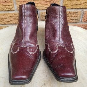 Rieker Western Ankle Booties Size 8